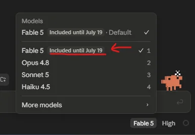 Fable 5 removed early!? Was supposed to be included until July 19th but not anymore!? hmm.
